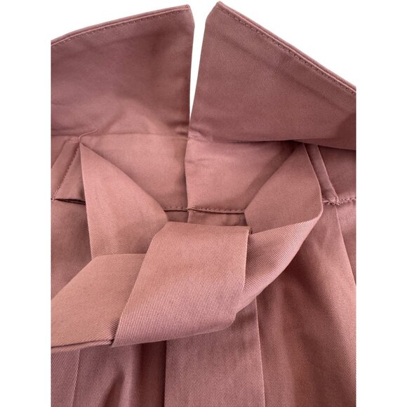 2/$30 ZARA XS Pink/Mauve High-Waisted Shorts Belted Waist & Pockets - Picture 9 of 15